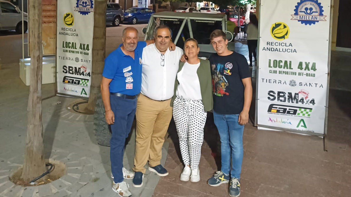 Team Millán 4x4 en la Gala del Deporte de Pizarra 2024.